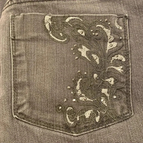 Gloria Vanderbilt Size 8 Like New Gray Jeans Amanda With Stretch - Picture 8 of 9